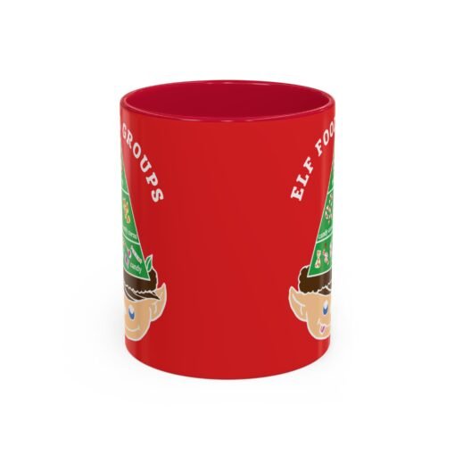 ☕🍬 Elf Food Groups Color Accent Mug – Sweet Sips from the North Pole - Image 41