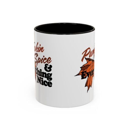 🎃☕ Pumpkin Spice & Everything Nice Accent Mug – Sip into Autumn - Image 5