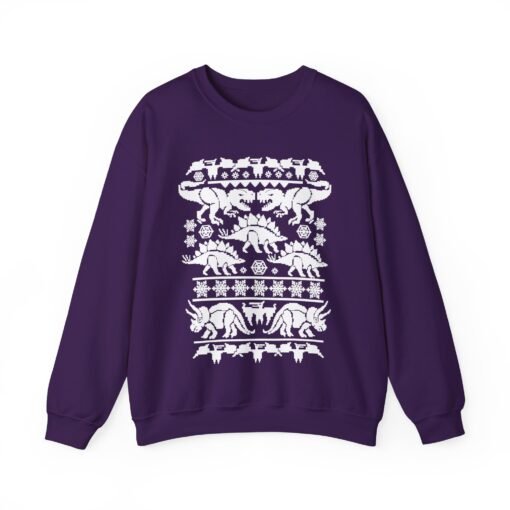 🦖🎄 Dino-Mite Christmas Unisex Sweatshirt – Ugly Sweater Style with Prehistoric Cheer - Image 15