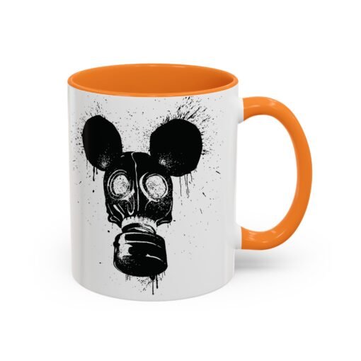 🐭☣️ Gas Mask Mouse Accent Mug – Sip with a Side of Strange - Image 22