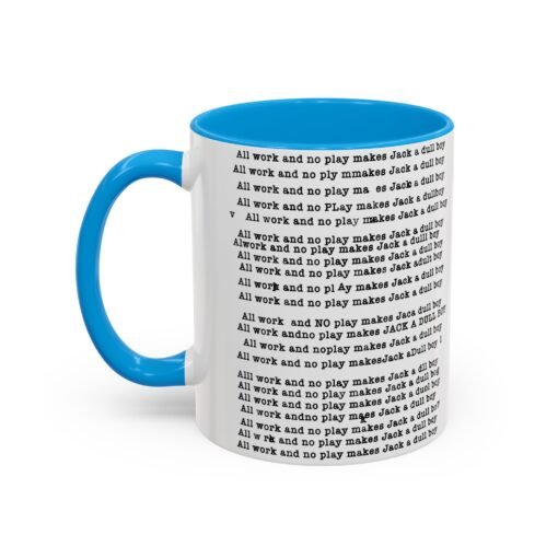 ☕ All Work and No Play Color Accent Mug – A Sip of Madness - Image 28