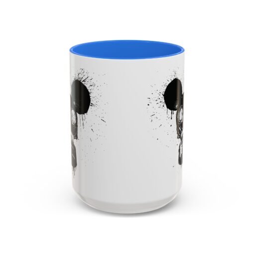 🐭☣️ Gas Mask Mouse Accent Mug – Sip with a Side of Strange - Image 57