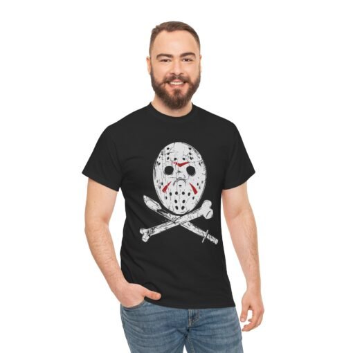 🏴‍☠️🔪 Camp Slasher Unisex T-Shirt – The Jolly Roger of Horror - Image 3