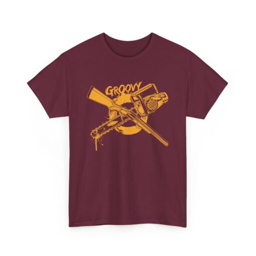 🪓🔫 Groovy Unisex T-Shirt – Hail to the King, Baby - Image 10