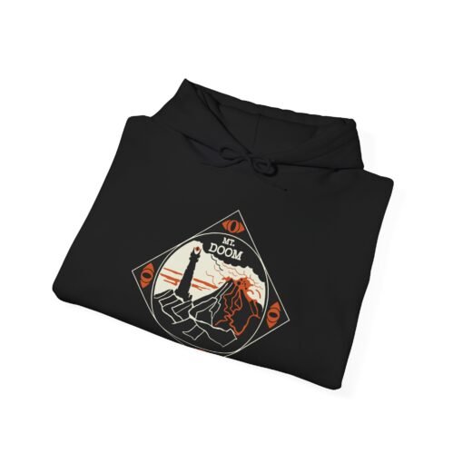 🔥 Mount Doom & Eye of Sauron Unisex Hoodie – Power, Style, and Shadow - Image 3
