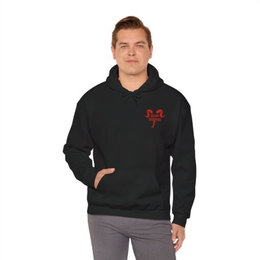 🎄👹 Merry Krampus Unisex Hoodie – Cozy Up with Claus’s Creepy Cousin - Image 7