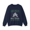 🏒🎄 Hockey Holiday Unisex Sweatshirt – Slapshots & Season’s Greetings