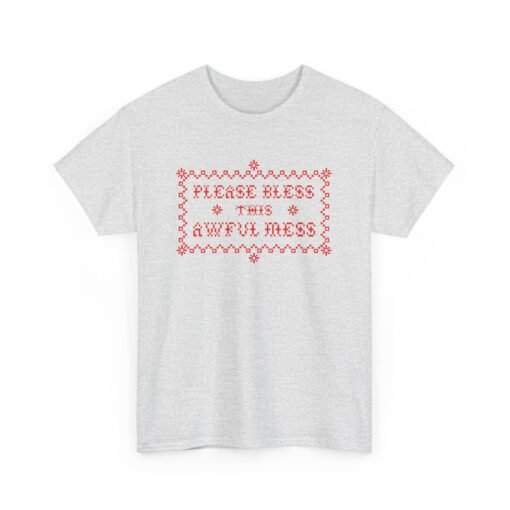 🧵😅 Please Bless This Awful Mess Unisex T-Shirt – Cross-Stitched Chaos, Worn with Pride - Image 13