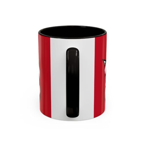 ☕🐱🎄 Elf Kitten Color Accent Mug – Sip with Holiday Whiskers & Cheer - Image 4