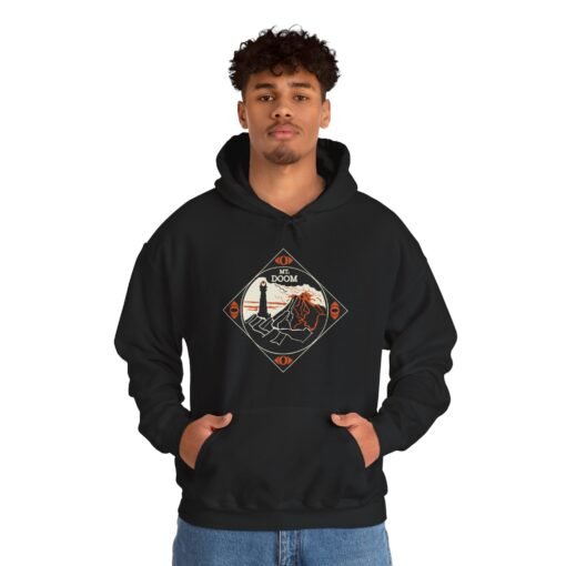 🔥 Mount Doom & Eye of Sauron Unisex Hoodie – Power, Style, and Shadow - Image 6