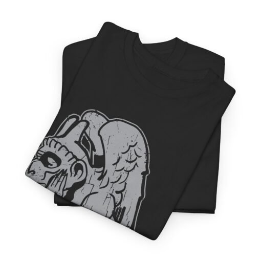 🗿🌙 Gargoyle Gaze Unisex T-Shirt – Stone Cold Guardian Style - Image 3