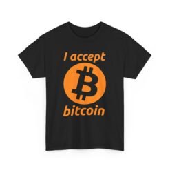 ₿💸 I Accept Bitcoin Unisex T-Shirt – Wear Your Wallet