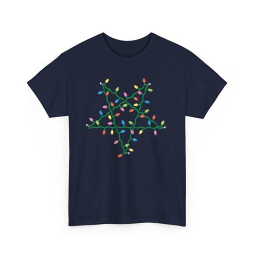 🔮 Holiday Pentagram Unisex T-Shirt – Festive with a Twist of Mischief - Image 17