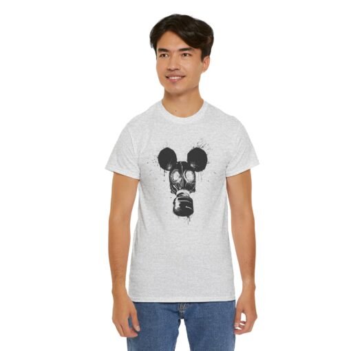 🐭☣️ Gas Mask Mouse Unisex T-Shirt – Cute, Creepy, and Ready for Anything - Image 13