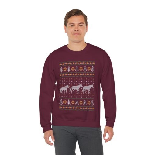 🎄🐎 Ugly Christmas Horse Sweatshirt – Trot Into the Holidays with Style - Image 6