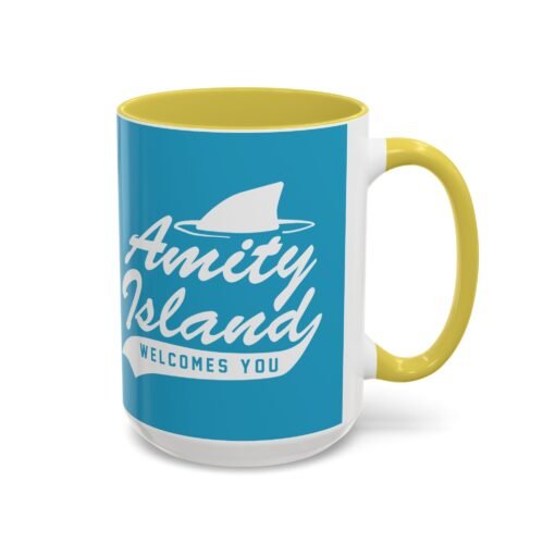 🦈 Amity Island Color Accent Mug – Welcomes You (and the Shark) - Image 46