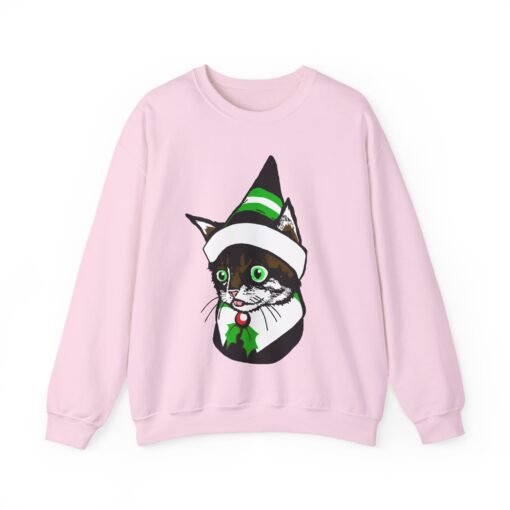 🐱🎄 Elf Kitten Unisex Sweatshirt – Cozy, Cute, and Full of Christmas Magic - Image 15