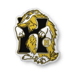 🦡💛 House of Badger Shaped Pillow – Loyalty, Comfort, and Cozy Vibes