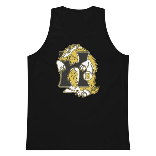 🦡💛 House of Badger Men’s Premium Tank Top – Strength, Loyalty, and Laid-Back Style - Image 9