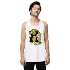 Alternative view of 🦡💛 House of Badger Men’s Premium Tank Top – Strength, Loyalty, and Laid-Back Style