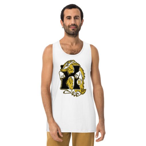 🦡💛 House of Badger Men’s Premium Tank Top – Strength, Loyalty, and Laid-Back Style - Image 6