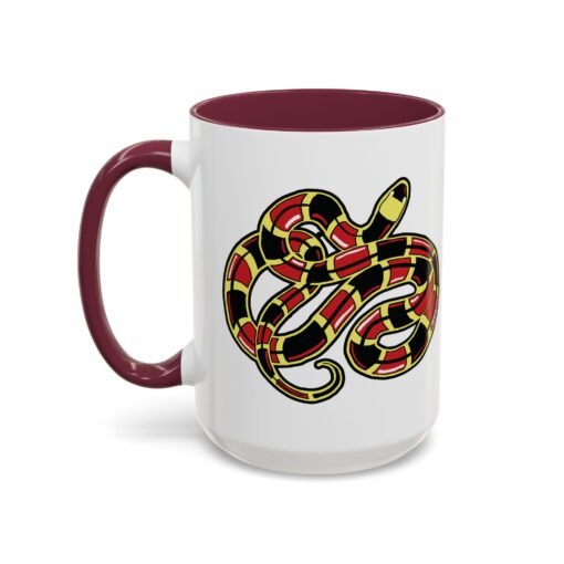 Curled Coral Snake Color Accent Mug – Bold & Wild - Image 20