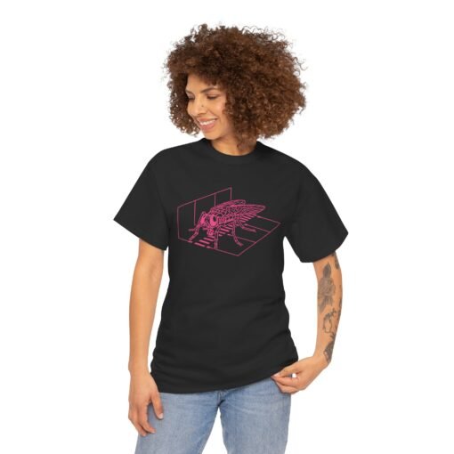 🧬🖥️ Brundlefly Scan Unisex T-Shirt – 80s Horror Meets Techno-Terror - Image 3
