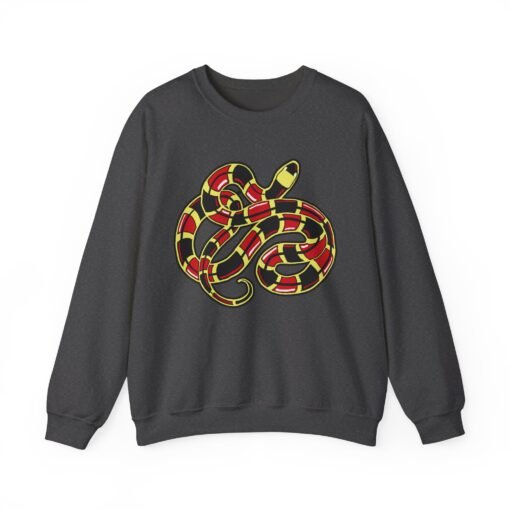 Curled Coral Snake Unisex Sweatshirt – Striking Wildlife Style - Image 15