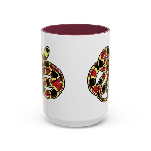 Curled Coral Snake Color Accent Mug – Bold & Wild - Image 17
