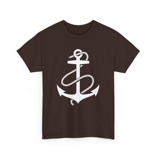 Anchored in Style – Unisex Nautical Anchor Tee - Image 12