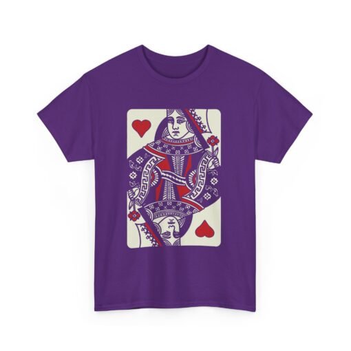 "Queen of Hearts" Unisex T-Shirt – Classic Playing Card Style - Image 14