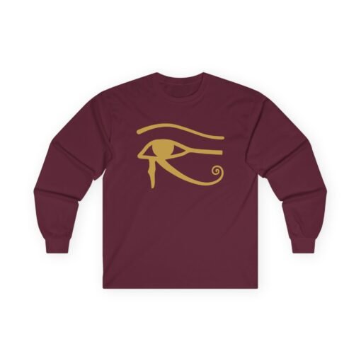 Eye of Horus Unisex Long Sleeve T-Shirt – Ancient Protection, Modern Style - Image 9