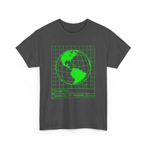 Mostly Harmless – Unisex Earth Retro Computer Tee - Image 16