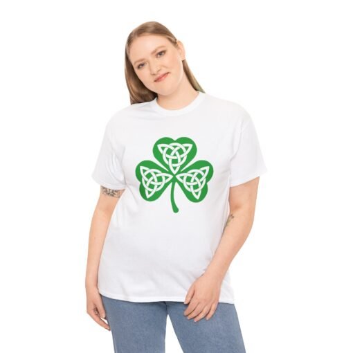 🍀 Celtic Knot Shamrock – Unisex T-Shirt - Image 3