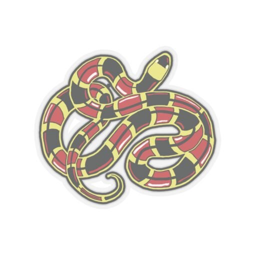 Curled Coral Snake Indoor Sticker – Striking & Stylish - Image 16