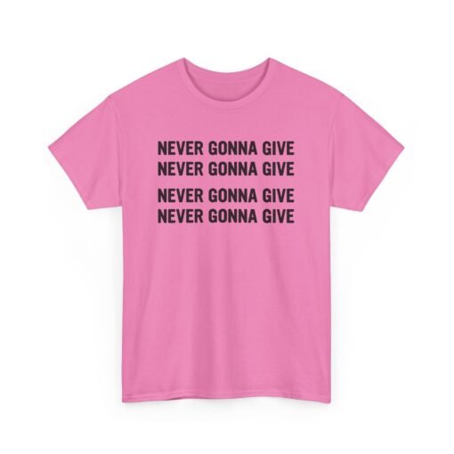 "Never Gonna Give" Loop Lyric Unisex T-Shirt – Rickrolled in Style - Image 19