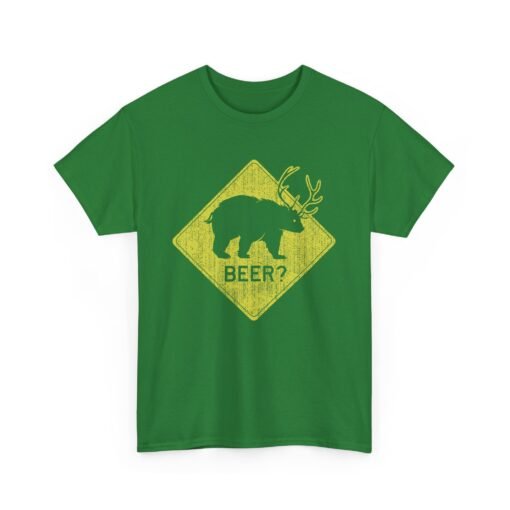 🐻🦌 “Beer?” Unisex T-Shirt – The Elusive Beear Awaits