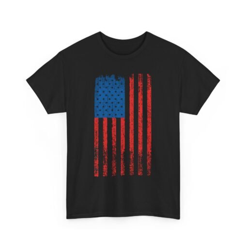 🇺🇸🖤 Distressed American Flag Unisex T-Shirt – Worn, Weathered, Proud - Image 12