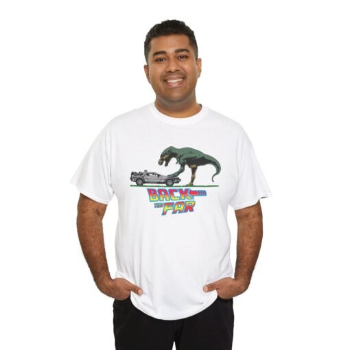 🦖🚗 Back Too Far Unisex T-Shirt – Oops, Wrong Era - Image 5