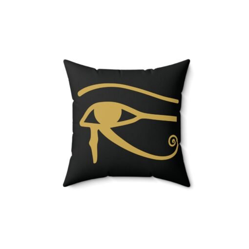 Eye of Horus Faux Suede Pillow – Ancient Symbol, Modern Home Décor - Image 4