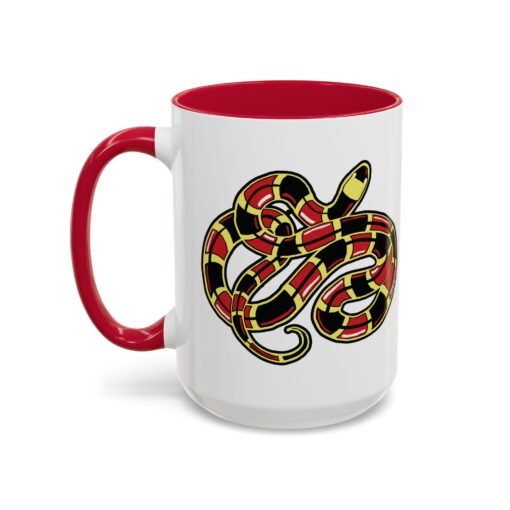 Curled Coral Snake Color Accent Mug – Bold & Wild - Image 24