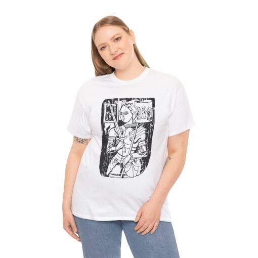 🛡️🔥 Joan of Arc Unisex T-Shirt – Courage, Faith, and Fierce Vibes - Image 3
