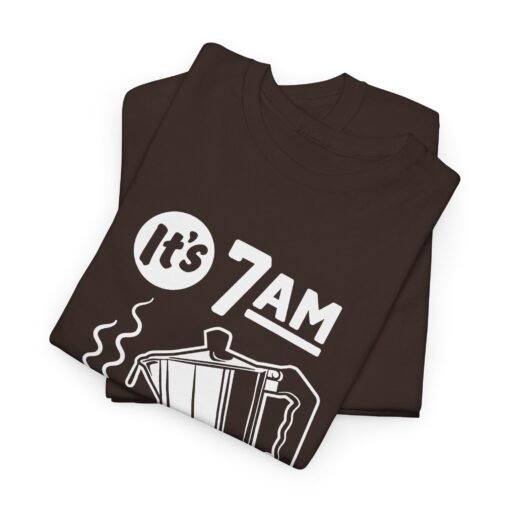 "It's 7 AM Somewhere" Coffee Lovers Unisex Tee - Image 5