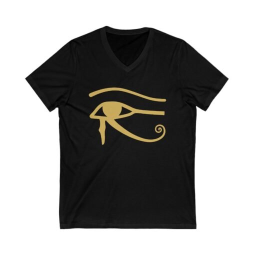 Eye of Horus Unisex V-Neck T-Shirt – Ancient Symbol, Modern Edge - Image 7