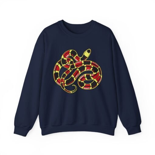 Curled Coral Snake Unisex Sweatshirt – Striking Wildlife Style - Image 17