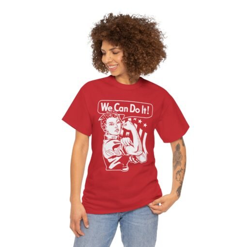 💪🌟 We Can Do It! Unisex T-Shirt – Classic Strength, Timeless Style - Image 5