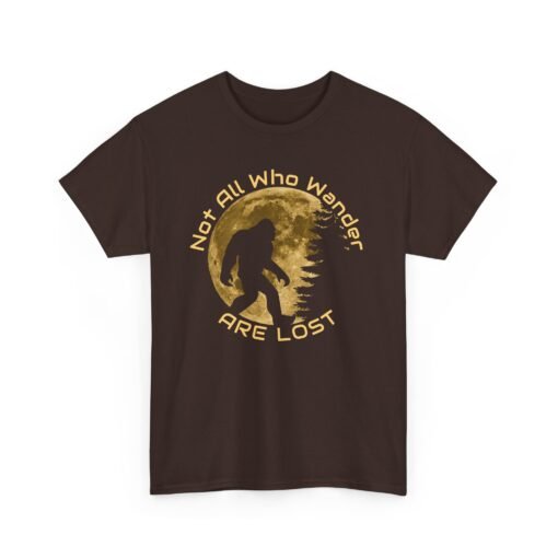 🦶🌲 Not All Who Wander Are Lost Unisex T-Shirt – Bigfoot-Approved Adventure Wear - Image 13