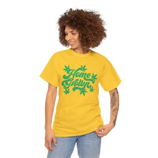 🌿🏡 Home Grown Unisex T-Shirt – Naturally Chill, Locally Lit - Image 3