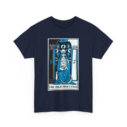 🌙🔮 The High Priestess Tarot Card Unisex T-Shirt – Channel Inner Wisdom - Image 18