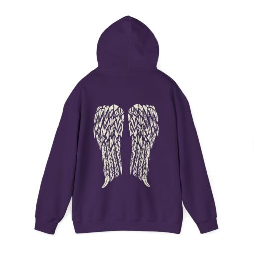 Gothic Angel Wings Unisex Hoodie – Dark & Divine - Image 9